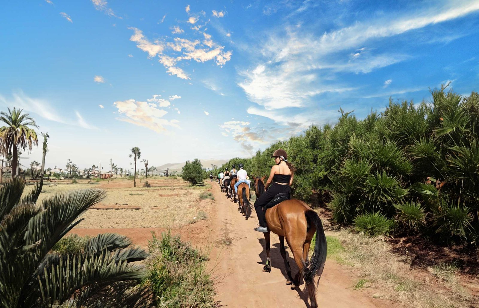 Visitors exploring hidden gardens among best things to do in Marrakech Morocco